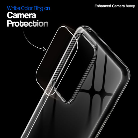 Crystal Clear Anti-Yellow Transparent Back Cover Case With Camera Ring Protection for Vivo V30 Pro 5G