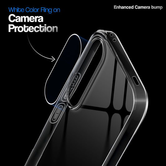 Crystal Clear Anti-Yellow Transparent Back Cover Case With Camera Ring Protection for Vivo V70 FE 5G