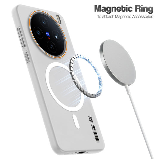 Colourful Frosted Matte Wireless Charging Support Back Cover Case for Vivo X200T 5G With Raised Camera Protection