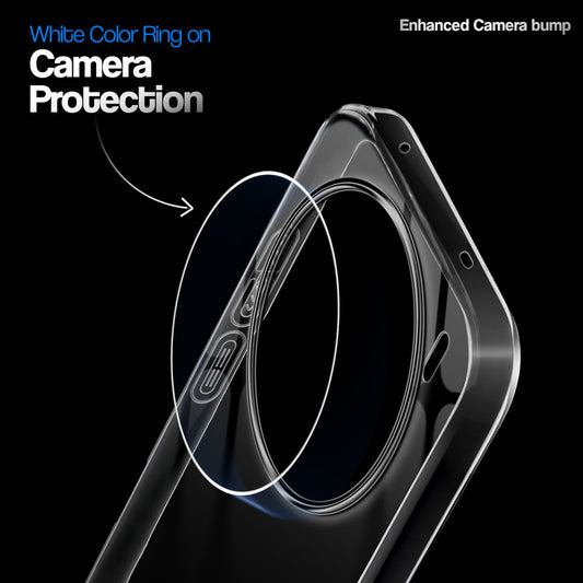 Crystal Clear Anti-Yellow Transparent Back Cover Case With Camera Ring Protection for Vivo X200T 5G