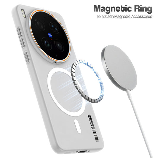 Colourful Frosted Matte Wireless Charging Support Back Cover Case for Vivo X300 Ultra 5G With Raised Camera Protection