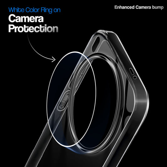 Crystal Clear Anti-Yellow Transparent Back Cover Case With Camera Ring Protection for Vivo X300 Ultra 5G