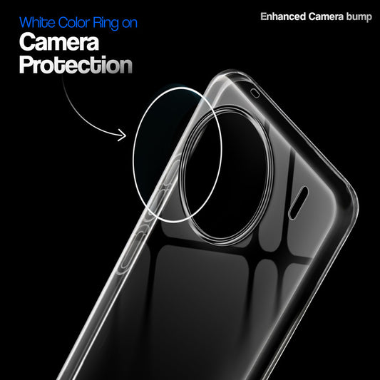 Crystal Clear Anti-Yellow Transparent Back Cover Case With Camera Ring Protection for Vivo X90 5G