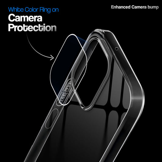 Crystal Clear Anti-Yellow Transparent Back Cover Case With Camera Ring Protection for Vivo Y51 Pro 5G