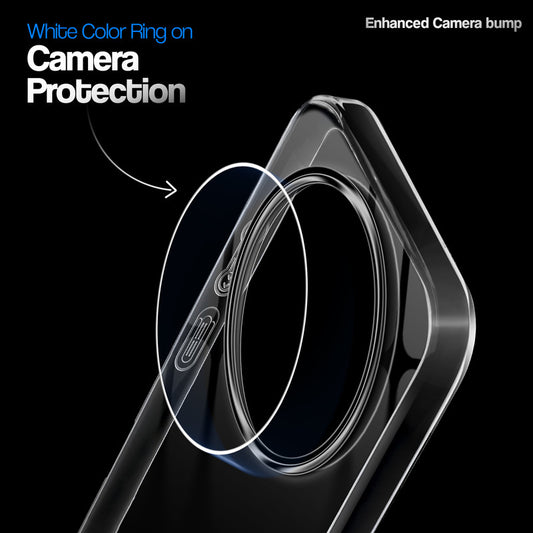 Crystal Clear Anti-Yellow Transparent Back Cover Case With Camera Ring Protection for Xiaomi 17 Ultra 5G