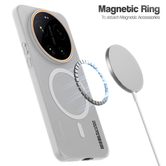 Colourful Frosted Matte Wireless Charging Support Back Cover Case for Xiaomi 17 Ultra 5G With Raised Camera Protection