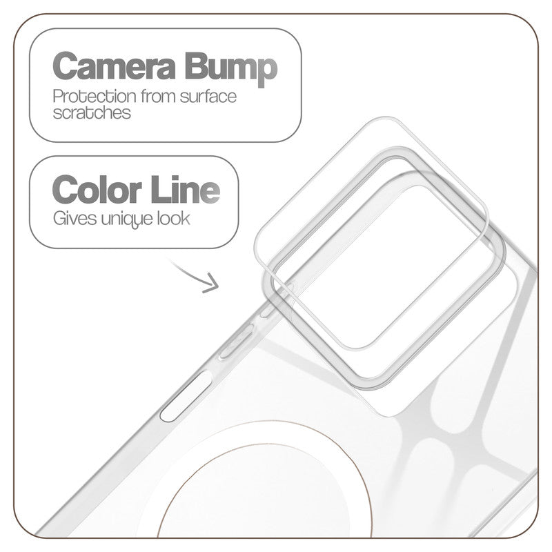 Anti-Yellow Colored Camera Line Case Support Magnetic Accessories Back Cover For Motorola Moto G37 Power 5G
