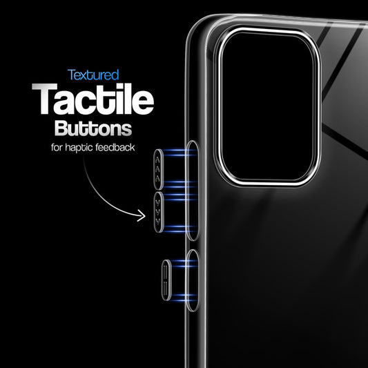 Crystal Clear Anti-Yellow Transparent Back Cover Case With Camera Ring Protection for Oppo F33 5G