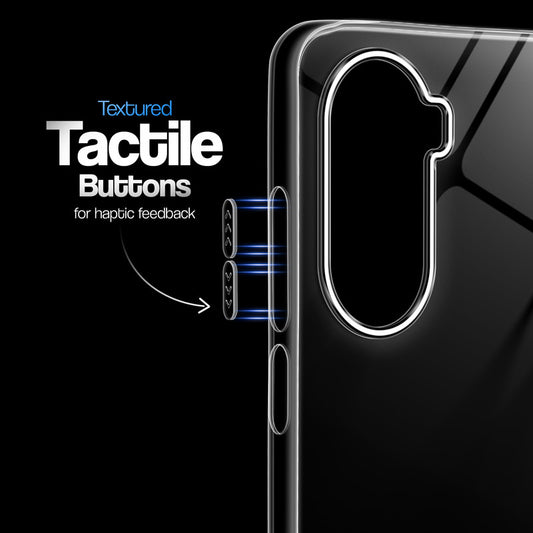 Crystal Clear Anti-Yellow Transparent Back Cover Case With Camera Ring Protection for Poco M7 Plus 5G