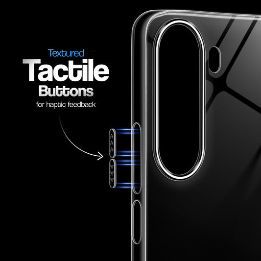 Crystal Clear Anti-Yellow Transparent Back Cover Case With Camera Ring Protection for Realme C100x 5G