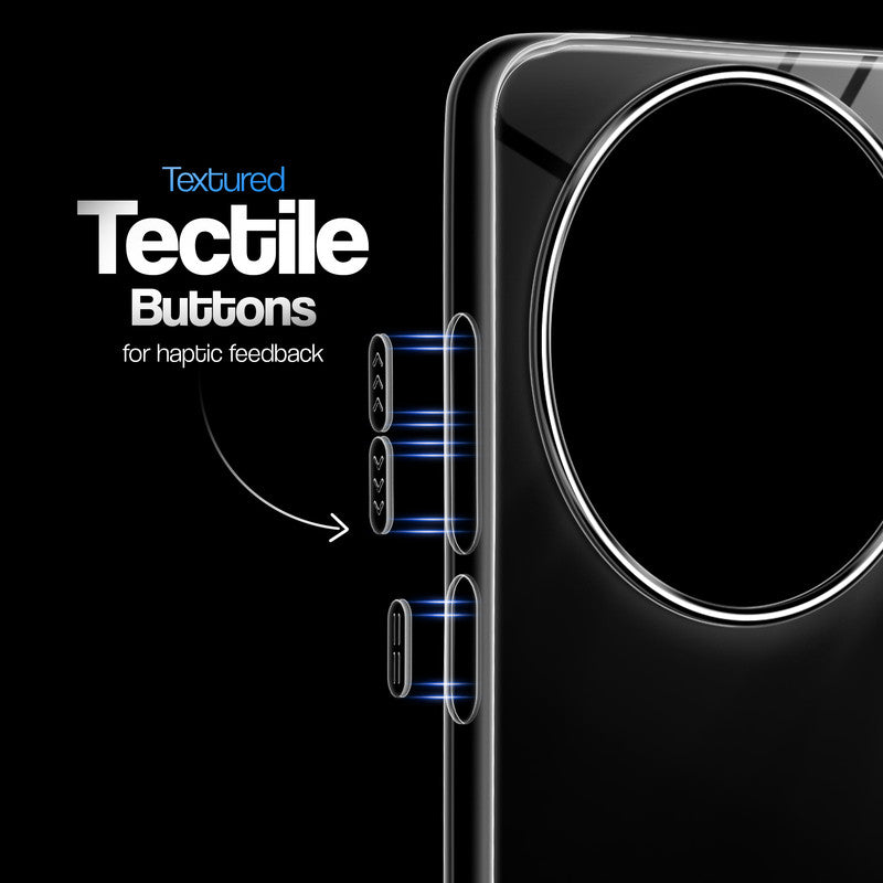 Crystal Clear Anti-Yellow Transparent Back Cover Case With Camera Ring Protection for Vivo X200T 5G