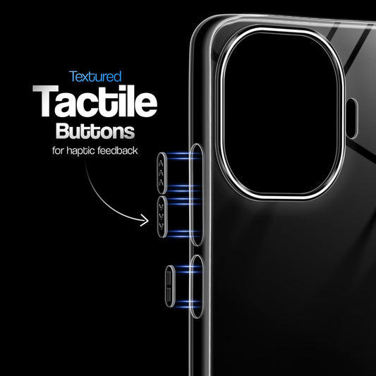 Crystal Clear Anti-Yellow Transparent Back Cover Case With Camera Ring Protection for iQOO 15R 5G