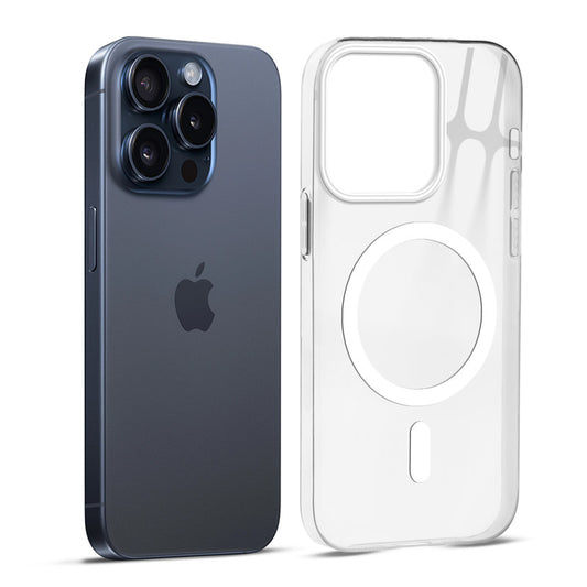 Anti-Yellow Scratch Resistant Case Support Wireless Charging Back Cover For Apple iPhone 15 Pro