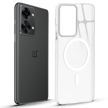 Anti-Yellow Colored Camera Line Case Support Magnetic Accessories Back Cover For OnePlus Nord 2T 5G