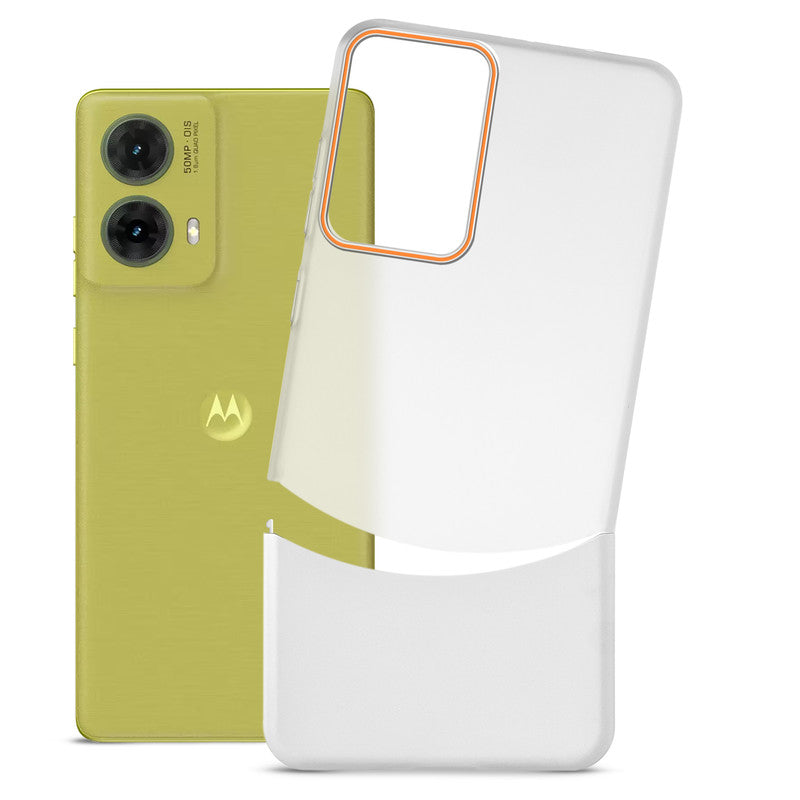 Frosted Case With 2-Cut Interlock For Motorola Moto G85