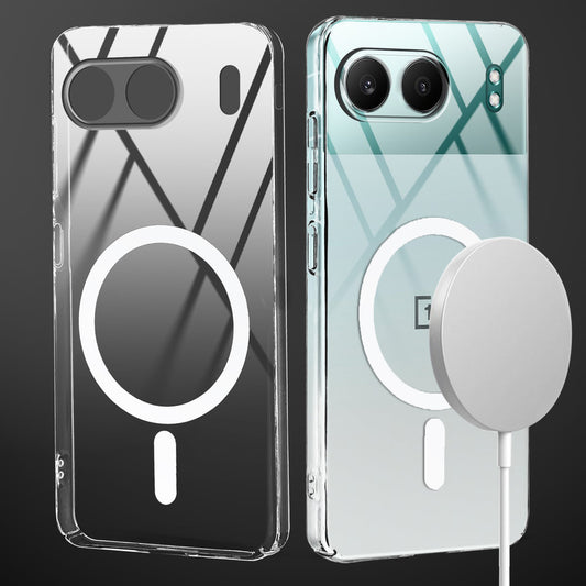 Crystal Clear Hard Back Anti-Yellowing with MagSafe Compatibility Phone Case For OnePlus Nord 4 5G