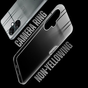 Crystal Shield Hard Case with Anti-Yellowing and Colorful Camera Guard for OnePlus Nord CE 3 Lite 5G