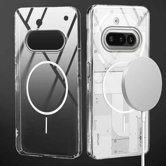 Crystal Clear Transparent Hard Back Anti-Yellowing with MagSafe Compatibility Phone Case For Nothing Phone 3A 5G