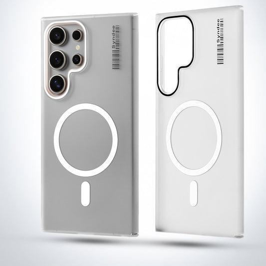 New Elegant Frosted Matte Slim Back With MagSafe Support Back Case For Samsung S22 Ultra 5G