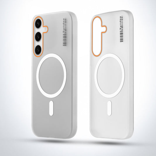 Elegant Colorful Frosted Matte Back With MagSafe Support Back Case For Samsung S24 FE 5G