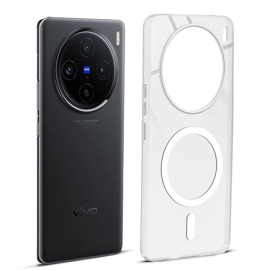 Glossy Hard Wireless Charging Support Case Vivo X100 5G
