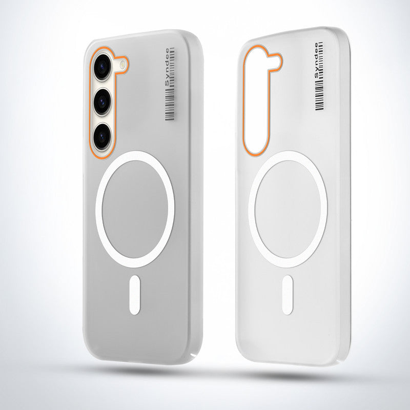 Elegant Colorful Frosted Matte Back With MagSafe Support Back Case For Samsung S23 5G