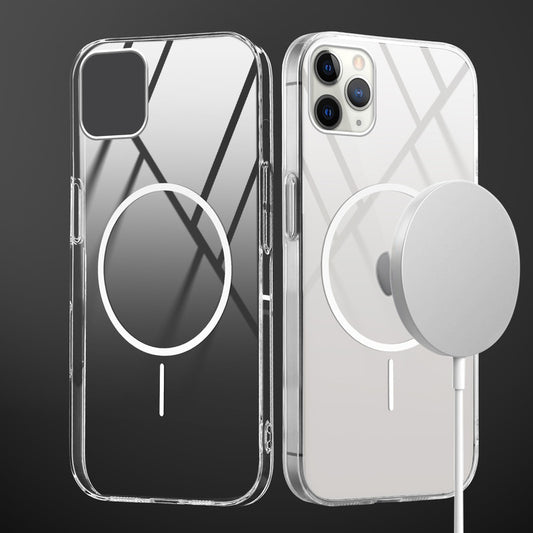 Crystal Clear Transparent Hard Back Anti-Yellowing with MagSafe Compatibility Phone Case For Apple iphone 11 Pro Max