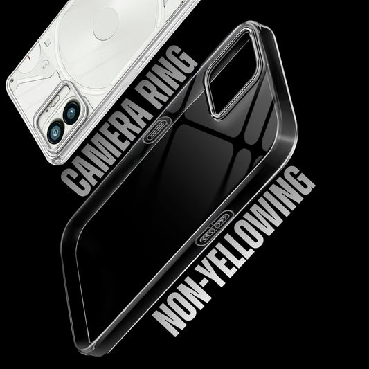 Crystal Shield Hard Case with Anti-Yellowing and Colorful Camera Guard for Nothing Phone 2