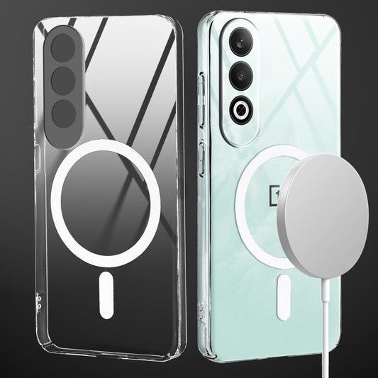 Crystal Clear Hard Back Anti-Yellowing with MagSafe Compatibility Phone Case For OnePlus Nord CE 4 5G