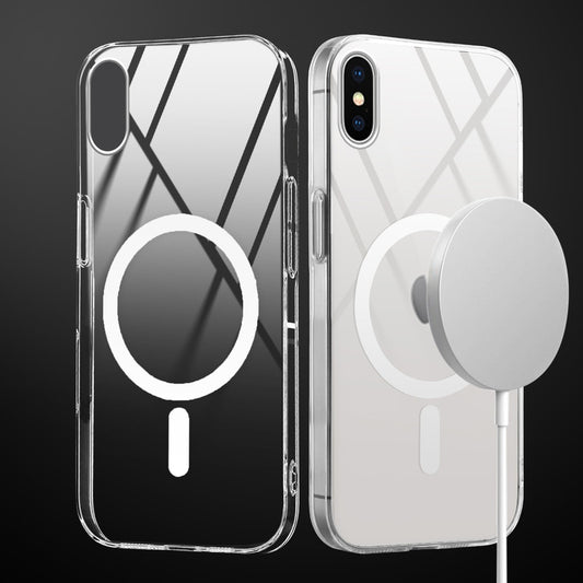 Crystal Clear Hard Back Anti-Yellowing with MagSafe Compatibility Phone Case For Apple iPhone XS Max