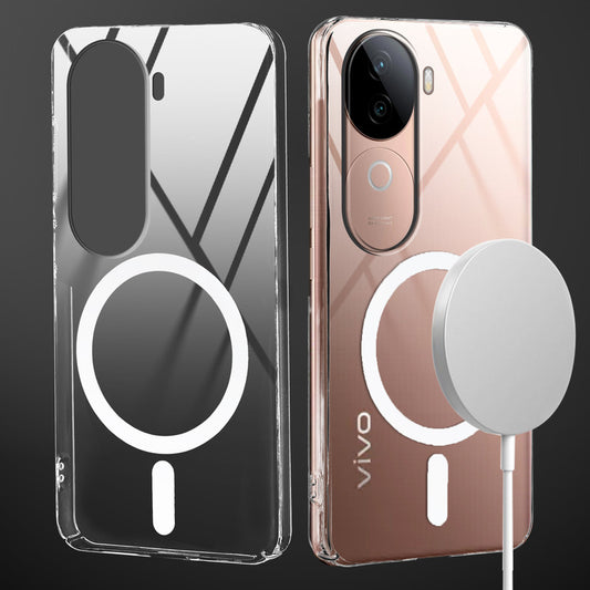 Crystal Clear Hard Back Anti-Yellowing with MagSafe Compatibility Phone Case For Vivo V40e 5G