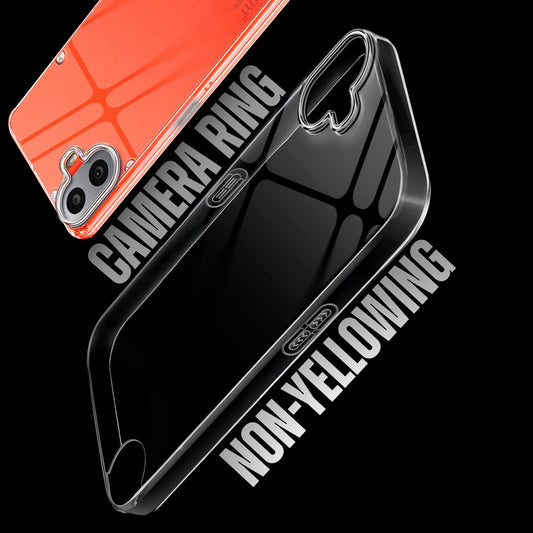Crystal Shield Hard Case with Anti-Yellowing and Colorful Camera Guard for CMF Phone 1