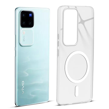 Anti-Yellow Scratch Resistant Case Support Magnetic Accessories Back Cover For Vivo V30 5G