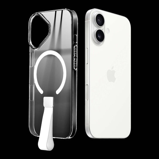 Exquisite MagSafe Transparent Case for Apple iPhone 16 with Strap , Hard Back Cover with Long Lasting Anti Yellowing Protection