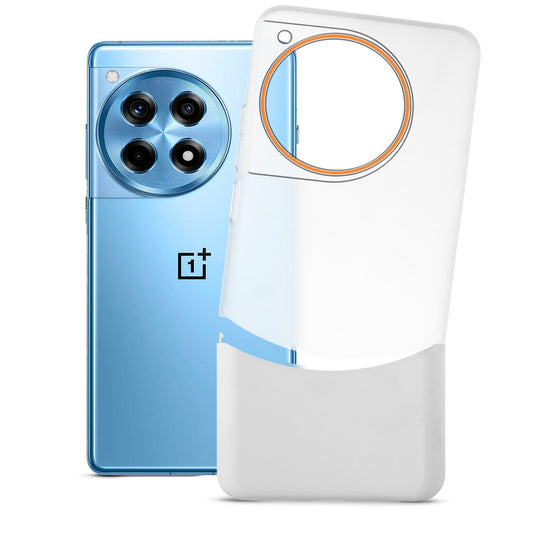 Frosted Hard Back Case For OnePlus 12R 5G with 2-Cut Interlocking System