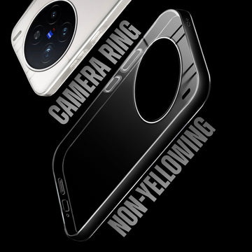 Crystal Shield Hard Case with Anti-Yellowing and Colorful Camera Guard for Vivo X200 Pro 5G