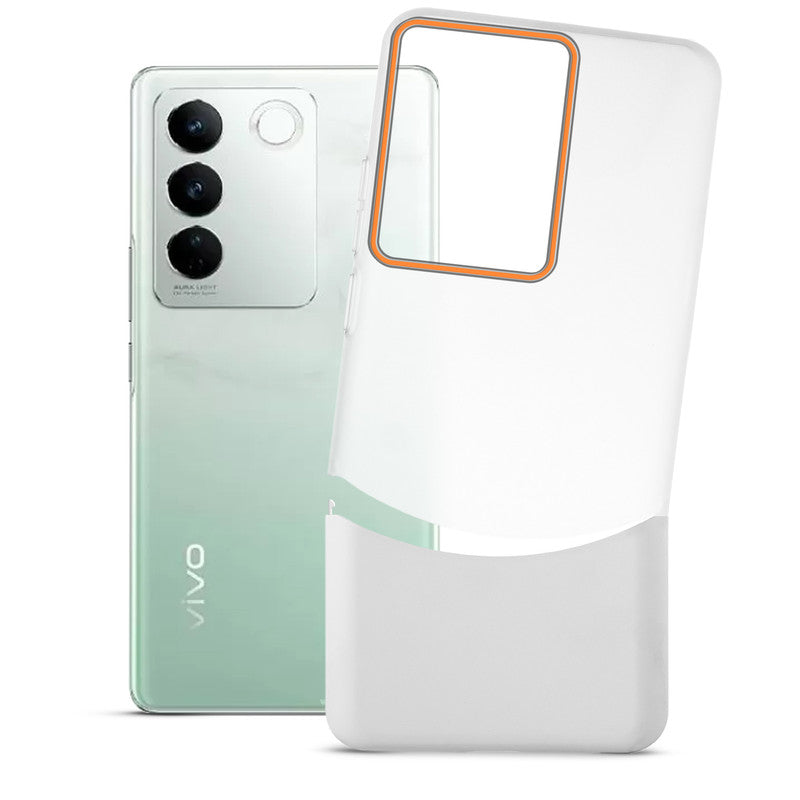 Frosted Case With 2-Cut Interlock For Vivo V27 5G