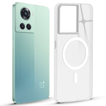 Anti-Yellow Colored Camera Line Case Support Magnetic Accessories Back Cover For OnePlus 10R 5G