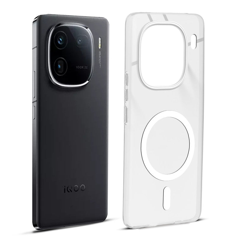 Anti-Yellow Colored Camera Line Case Support Magnetic Accessories Back Cover For iQOO 12 5G