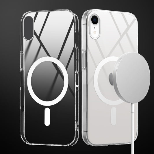 Crystal Clear Hard Back Anti-Yellowing with MagSafe Compatibility Phone Case For Apple iPhone XR