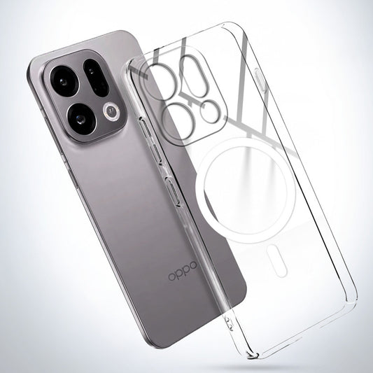 Colored Transparent Anti-Yellowing Magnetic Accessory Support Case For Oppo Find X9s 5G