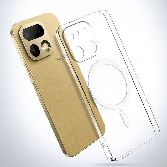 Colored Transparent Anti-Yellowing Magnetic Accessory Support Case For Realme 16 Pro Plus 5G