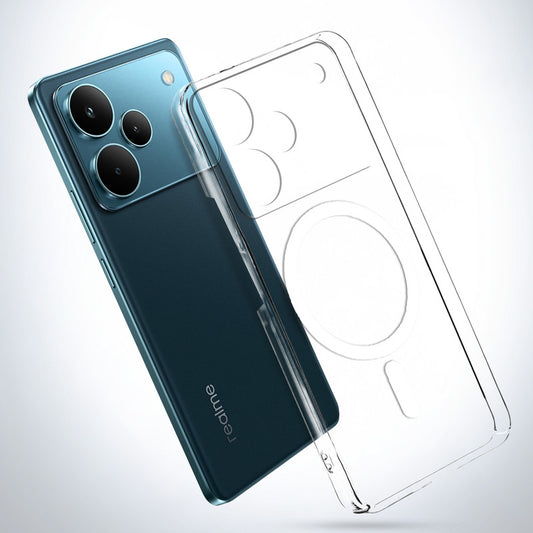 Colored Transparent Anti-Yellowing Magnetic Accessory Support Case For Realme P4 Pro 5G
