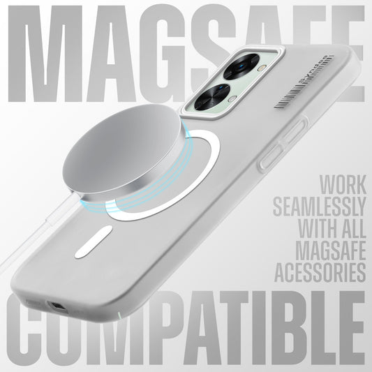 New Elegant Frosted Matte Slim Back With MagSafe Support Back Case For OnePlus Nord 2T 5G