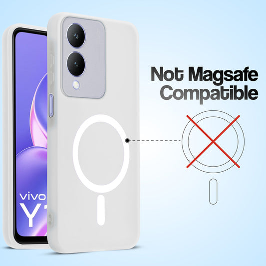 Classic Matte Silicone Back Case for Vivo Y17s