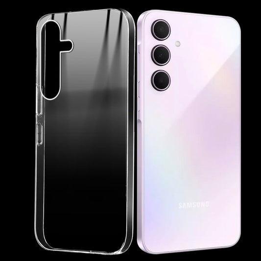 Crystal Shield Hard Case with Anti-Yellowing and Colorful Camera Guard for Samsung A35 5G