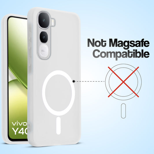 Classic Matte Silicone Back Case for Vivo Y400 5G