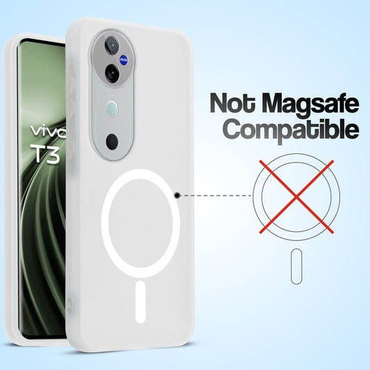 Classic Matte Silicone Back Case for Vivo T3 Ultra 5G