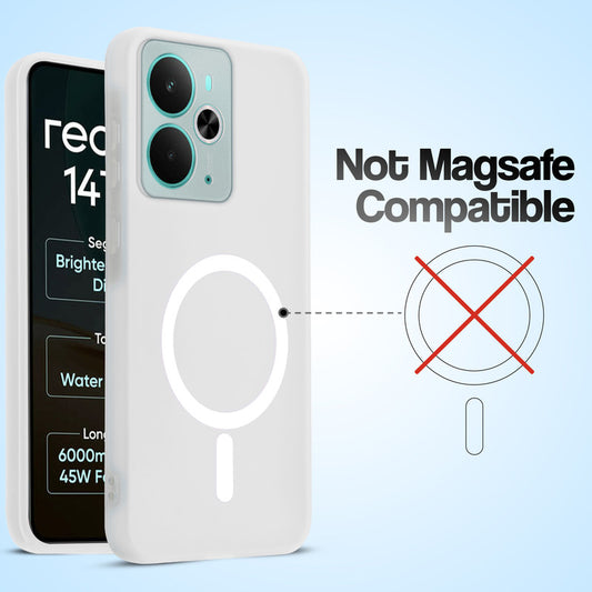 Classic Matte Silicone Back Case for Realme 14T 5G