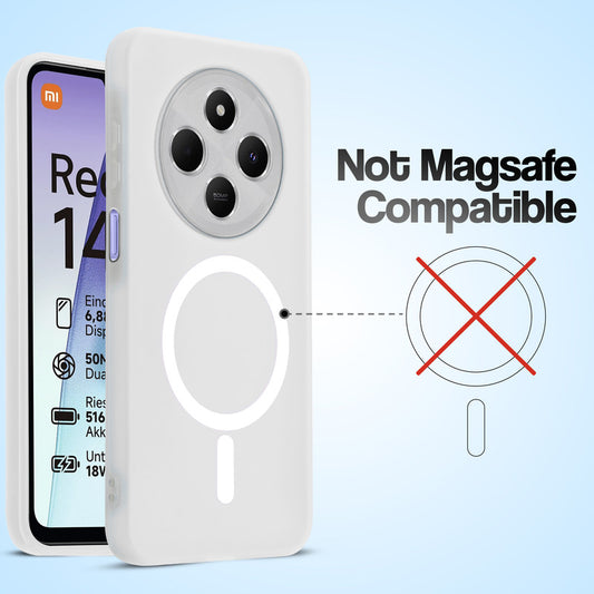 Classic Matte Silicone Back Case for Redmi 14C 5G